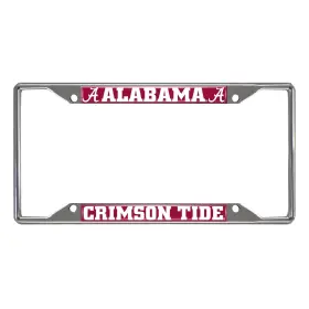 E0100-013 Fan Mats Alabama License Plate Frame 6.25 Inch X12.25