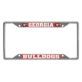 E0100-016 Fan Mats Georgia License Plate Frame 6.25 Inch X12.25