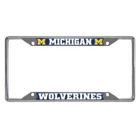 E0100-019 Fan Mats Michigan License Plate Frame 6.25 Inch X12.25