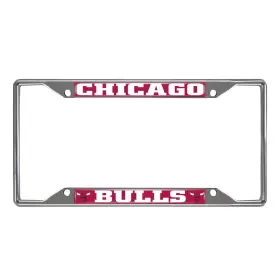 E0100-021 Fan Mats Nba - Chicago Bulls License Plate Frame 6.25 Inch X12.25