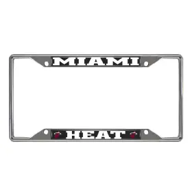E0100-025 Fan Mats Nba - Miami Heat License Plate Frame 6.25 Inch X12.25