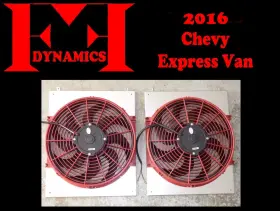 Cvyexp2016 Ff Dynamics Extreme Electric Cooling Fan System Chevy Express Van 2016