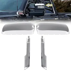 Rainlilidolljl00647 Fgenki Tow Mirror Caps Replacement For Chevy Silverado Gmc Sierra 2020 2021 2022 202