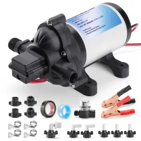 Fidisp 027685943132 12v Rv Water Pump Kit 20pcs 4.0 Gpm Camper Pressure With