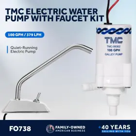 Five Oceans 810033300127 Tmc Marine Electric Galley Water Pump Kit With Faucet For Boats Rvs And Trai #2