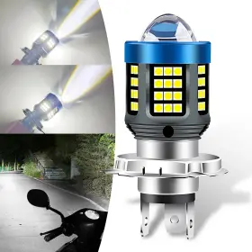 Fun124 Flygun 1 Pc Car H4 Bulb 3.14 Inch X 1.69 Waterproof Super Bright Front Lighting Bulbs