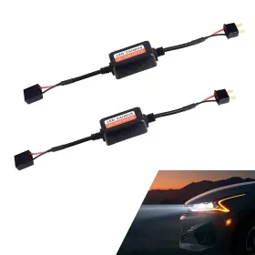 Funjmq2001bl-h7 Flygun 2 Pcs Car H7 Led Decoder Radio Audio Filter Warning Error Fault