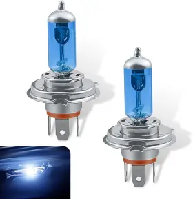 Funlsd2001wh-h4 Flygun 2 Pcs H4 Automotive Halogen Bulb Dc12v 90/100w High-power 360 Ultra-white Lig