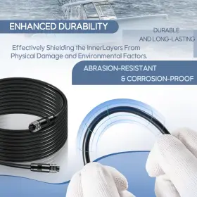 720073-3 For Humminbird As Ec 20e 8 Pin 20ft Ethernet Cable #3