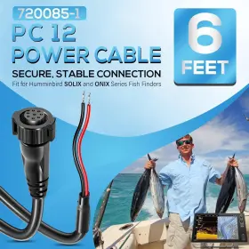720085-1 For Humminbird Pc12 6ft Power Cord Cable Ion Onix Gps Fishfinders #2