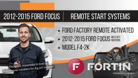 F4-2k Ford 2012 To 2015 Focus With Key Ignition Remote Starter System