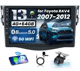Fortdows 750872691874 Car Radio For Toyota Rav4 2007-2012 9 Inch Hd Touch Screen Head Unit 5g Wifi Wir