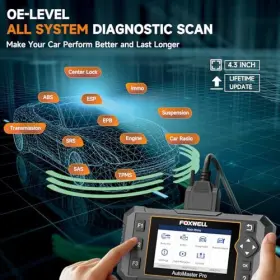 Nt624 Foxwell 712321439222 Car Scanner Elite All System Obd2 Diagnostic Tool 8 Reset #3