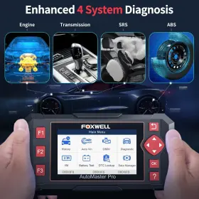 Nt604  Foxwell Car Scanner Elite Obd2 Abs Srs Transmission Check Engine