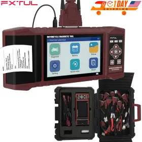 Mmt603 Fxtul Motorcycle Diagnostic Tool Obd2 Engine Abs Scaner Code Reader Battery Tester Usa