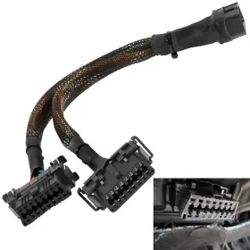 Gp0084 G-power B6 16 Pin Obd Ii Splitter Extension 1 Male And 2 Female Cable Adapter