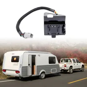 2c3z-13a576-da Gafeskui ‎ 4 Flat 7 Pin Trailer Tow Wiring Harness Plug Compatible With Ford 2002 2023 2