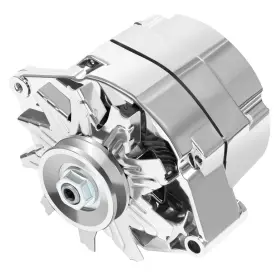 110605-5263-1448393984 Gdsmotu Alternator Chrome 1 Wire Self Exciting Street Rod Gm 305 350 Bbc Sbc Replace