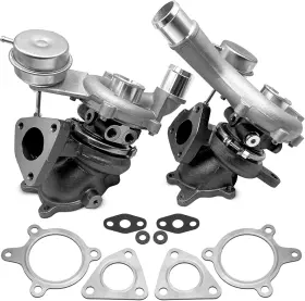 Aa5z6k682ca  Gdukop Aa5z6k682f Left And Right Turbocharger Assembly With Gaskets Compatible Ford