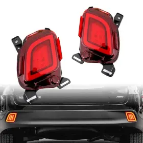 Geegee 778463796197 Red Lens Led Rear Bumper Fog Light Assembly Compatible With 2015-2018