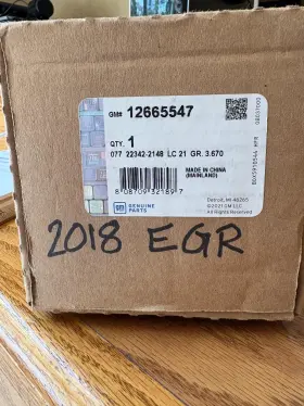 12665547 General Motors Oem Egr New 2017-2019 Duramax 6.6l Box Never Opened