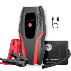 2000a Gferauto 702909872565 12v Auto Jump Starter Pack With Air Compressor Peak Current Car Lithi