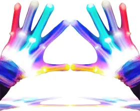 Fgch6 Gledloves Led Gloves Finger Light For Kids Small