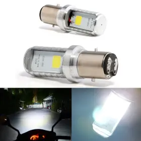 Fl0076gz Gll Ba20d H616 Cob 12w Led Aluminium Bulbs White Motorcycle Lights Bulb Backup Si