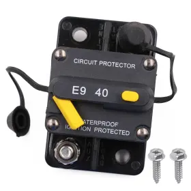 F443-40 Gloaso 12v 24v 40a Manual Reset Circuit Breaker For Car Automotive Solar Rv Electric