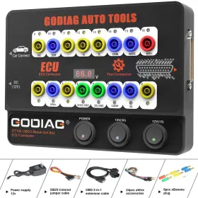 Gt100 Godiag 889327046294 Automotive Tools Obd Ii Breakout Box Ecu Connector With Ma Inch