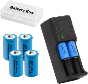 Gt-14250p4ec Gracetop 14250 Battery Charger With 4x 300mah 4 Pack Lithium Ion 1/2