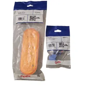 66815 Grote 77363/66815 Led Oval Strobe Light Kit - Amber And White Truck Trailer Safety #2