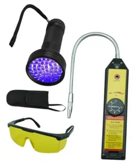 Xxjcytj03 Guziko Refrigerant Leak Detector With Flashlight Protective Glasses Auto A/c Tool