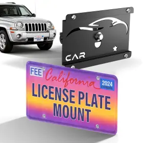 Gwaelne Hq-xg600-7053 Front License Plate Frames Compatible With Jeep Cherokee/compass/liberty/patr