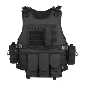 43210-83 Gz Xinxing Black Tactical Airsoft Paintball Vest Small-xx-large