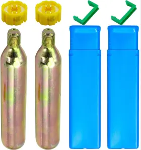 33grams Haineao 014679176836 2 Pack Automatic Pfd 24/33 Grams Co2 Cylinder Cartridge Golden