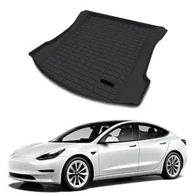Hapso-tsl-008 Hapso Rear Trunk Floor Mat Storage Cargo Liner Fit For Tesla Model 3 2017-2021