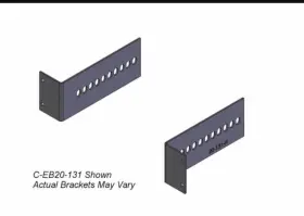 C-eb20-131 Havis C-eb20-1312-piece Equipment Mounting Bracket 2 Space 1.31 Ben