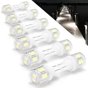 Dc12-24v Heifymi Hei0709l T5 T10 Wedge Base 921 194 Led Light Bulb Ac/dc12-24v 6000k Daylight White 300