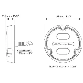 016146-011 Hella Marine Apelo A1 Rgb Underwater Light - 1800 Lumens Black With White Lens #2