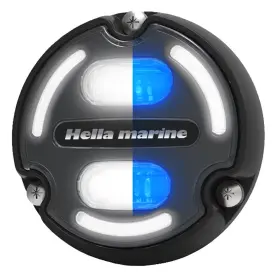 016147-001 Hella Marine Apelo A2 Blue/white Underwater Light - 3000 Lumens Black With Charc