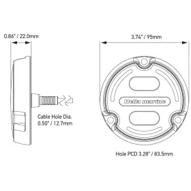 016148-101 Hella Marine Apelo A2 Rgb Underwater Light - 3000 Lumens Bronze With White Lens #2
