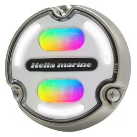 016148-101 Hella Marine Apelo A2 Rgb Underwater Light - 3000 Lumens Bronze With White Lens