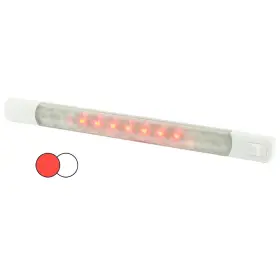 958121001 Hella Marine Surface Strip Light With Switch - White/red Leds 12v