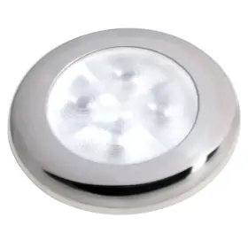 980500521 Hella Marine Slim Line Led Ftenhanced Brightnessft Round Courtesy Lamp - White