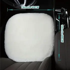 Og-sc-dp-001 Henna Og Land Import And Export Trading Co. Ltd 2 Pack Fluffy Genuine Australia Sheepskin Car Seat Cover For Auto White #3