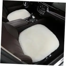 Og-sc-dp-001 Henna Og Land Import And Export Trading Co. Ltd 2 Pack Fluffy Genuine Australia Sheepskin Car Seat Cover For Auto White