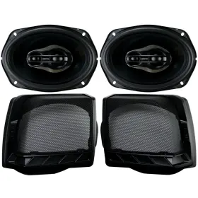Hd13h6x9 Hertz 6 Inch X 9 Bag Lid Speaker Kit For Harley-davidson 1998-2013