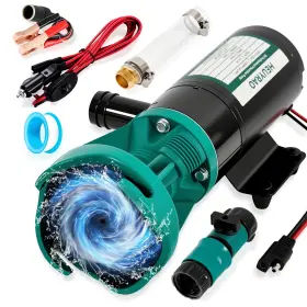 Heuyrao St-wsb-12v Rv Macerator Pump 12v Portable Waste 12gpm Suction 3.2 Feet Li