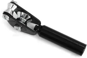 43773-frgtt-5-1 Heyous Stainless Steel Fishing Roller Guide Tip Top Pole 5mm Black